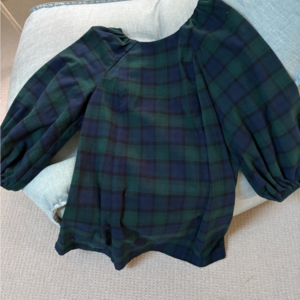 Hill House Blue and Green Plaid Fabric